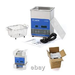 0.5GAL 2L 0.07CF Heating Digital Ultrasonic Cleaner 50W