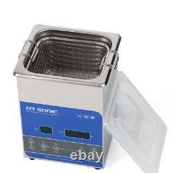 0.5GAL 2L 0.07CF Heating Digital Ultrasonic Cleaner 50W
