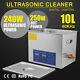 10 L Liter Stainless Steel Industry Heated Ultrasonic Cleaner Heater withTimer USA