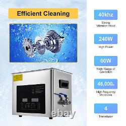 10L/22L Industry Ultrasonic Cleaner Adjustable Temp Heating Cleaning Equipment