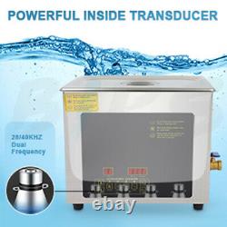 10L 240W Commercial Professional Ultrasonic Cleaner with Digital Timer and Heat