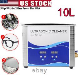 10L 240With300W Stainless Steel Industry Heated Ultrasonic Cleaner Heater Timer CE