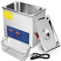 10L Dental Digital LCD Ultrasonic Cleaner Cleaning Stainless Steel JPS-40A Home