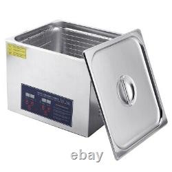 10L Digital Ultrasonic Cleaner Tank Timer Heated Stainless Steel Cleaning Bath