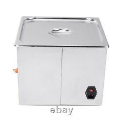 10L Digital Ultrasonic Cleaner Tank Timer Heated Stainless Steel Cleaning Bath