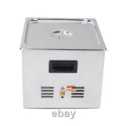 10L Digital Ultrasonic Cleaner Tank Timer Heated Stainless Steel Cleaning Bath