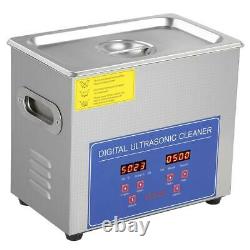 10L Liter Stainless Steel Heated Timer Heater Ultrasonic Cleaners Industry NEW