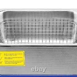 10L Ultrasonic Cleaner Cleaning Equipment Liter Heated With Timer Heater New