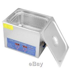 10L Ultrasonic Cleaner Cleaning Equipment Liter Industry Heated With Timer Heater