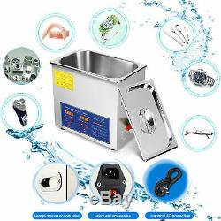 10L Ultrasonic Cleaner Cleaning Equipment Liter Industry Heated With Timer Heater