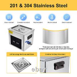 10L Ultrasonic Cleaner Dental Lab Heating Cleaning Machine 3 Cleaning Modes