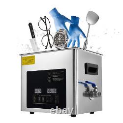 10L Ultrasonic Cleaner Dental Lab Instruments Cleaning Machine with Heater Timer