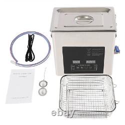 10L Ultrasonic Cleaner Dental Lab Instruments Cleaning Machine with Heater Timer