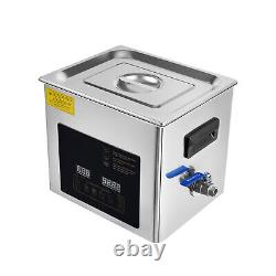 10L Ultrasonic Cleaner Dental Lab Instruments Cleaning Machine with Heater Timer