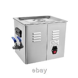 10L Ultrasonic Cleaner Dental Lab Instruments Cleaning Machine with Heater Timer