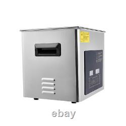 10L Ultrasonic Cleaner Dental Lab Instruments Cleaning Machine with Heater Timer