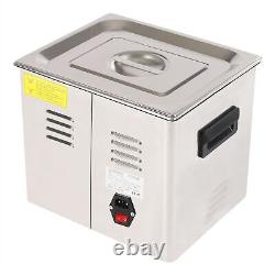 10L Ultrasonic Cleaner Dental Lab Instruments Cleaning Machine with Heater Timer