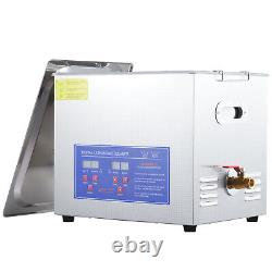 10L Ultrasonic Cleaner with Timer Heating Machine 40kHz Digital Sonic Cleaner