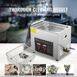 10L Ultrasonic Cleaner with Timer Heating Machine Digital Sonic Cleaner