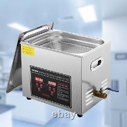 10L Ultrasonic Cleaner with Timer Heating Machine Digital Sonic Cleaner