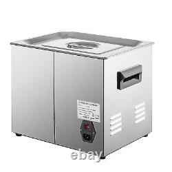 110V 10L Ultrasonic Cleaner Stainless Steel Industry Heated Heater withTimer Power