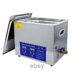 110V 15L Ultrasonic Cleaner 3.3 Gal Professional Ultrasonic Cleaner 40kHz