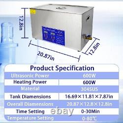 110V 30L Ultrasonic Cleaner 8.0 Gal Professional Ultrasonic Cleaner 40kHz