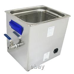 13 Liter Industry Timer Heated Ultrasonic Cleaner Bath Clean Tools Wash Machine