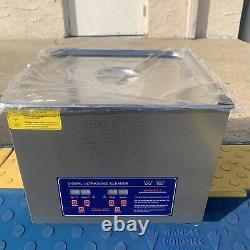 13 x 12 x 6 LARGE 15 Liter Heated Industrial Ultrasonic Cleaner Jewelry PS-60A