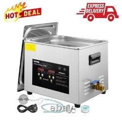 15L Digital Ultrasonic Cleaner Heater Timer 600W 40KHz Jewelry Eyeglasses NEW