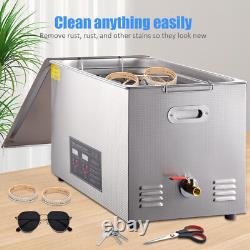 15L Digital Ultrasonic Cleaner Professional Cleaner with Digital Timer & heater
