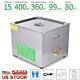 15L Liter Industry Ultrasonic Cleaner Heated Heater WithTimer Stainless Steel US