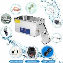 15L Professional Digital Ultrasonic Cleaner Machine Timer Heated US with basket
