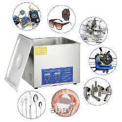 15L Professional Digital Ultrasonic Cleaner Machine with Timer Heated Cleaning