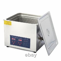 15L Professional Digital Ultrasonic Cleaner Machine with Timer Heated Cleaning