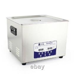 15L Professional Ultrasonic Cleaner Machine with Digital Touchpad Timer Heated