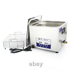 15L Professional Ultrasonic Cleaner Machine with Digital Touchpad Timer Heated
