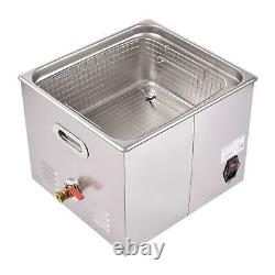 15L Professional WithTimer Heated Cleaning Machines Digital Ultrasonic Cleaner US