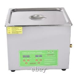 15L Professional WithTimer Heated Cleaning Machines Digital Ultrasonic Cleaner US