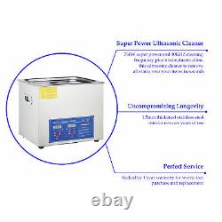 15L Stainless Steel Industry Heated Ultrasonic Digital Cleaner withTimer Dental
