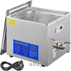 15L Stainless Ultrasonic Cleaner Cleaning Equipment Industry Heated with Timer