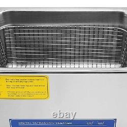 15L Ultrasonic Cleaner Cleaning Equipment Liter Heated With Timer Heater US