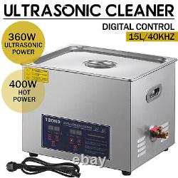 15L Ultrasonic Cleaner Cleaning Equipment Liter Industry Heated With Timer Basket