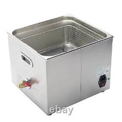 15L Ultrasonic Cleaner Jewelry Cleaning Machine Heated Heater withTimer pap