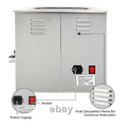 15L Ultrasonic Cleaner Stainless Steel Industry Heated Heater with Timer Power