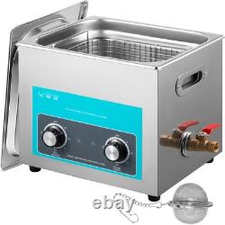 15L Ultrasonic Cleaner Stainless Steel Professional Knob Control with Heater Timer