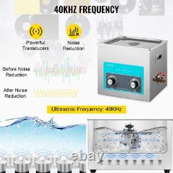 15L Ultrasonic Cleaner Stainless Steel Professional Knob Control with Heater Timer