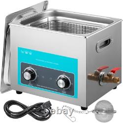 15L Ultrasonic Cleaner Stainless Steel Professional Knob Control with Heater Timer