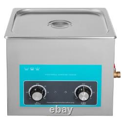 15L Ultrasonic Cleaner Stainless Steel Professional Knob Control with Heater Timer