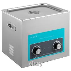 15L Ultrasonic Cleaner Stainless Steel Professional Knob Control with Heater Timer